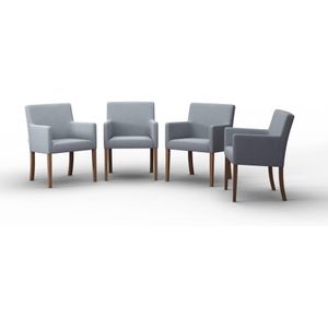 Set van 4 eetkamerstoelen Escape linnen | NADUVI Collection