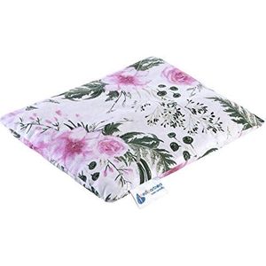 Kersenstenen kussen korrelkussen groot warmtekussen 500g rechthoek 20x25cm eco natuur 100% katoen Medi Partners warmte + koudetherapie massagetherapie (Rose Bloem)