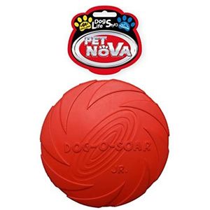 Frisbee, Rubberschijf, 15cm rood, RUB-DISC-RED-15CM