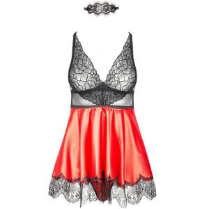 Beauty Night Eve Chemise rood S/M