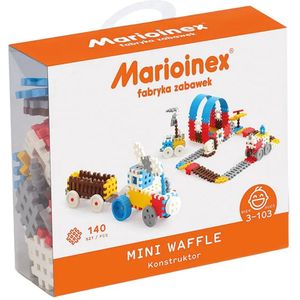 Mini wafel blokken bouwen blauw 140 stuk
