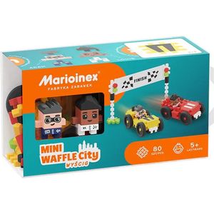 Marioinex 903179 Building Blocks Mini Waffle City Race 80 Pieces 2 Figures