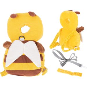 Baby Valrugzak looptrainer - leren lopen - voor peuter - hoofdbeschermer - Veiligheidskussen - Thema Bij
