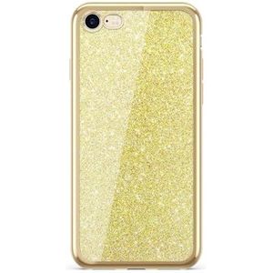 ERT GROUP Modieuze hoes met pailletten en gouden zijkanten voor Samsung S8