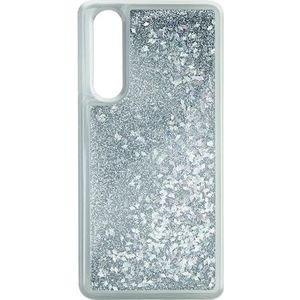 Babaco Telefoonhoesje voor Huawei P30 Liquid Glitter Effect, Zilver