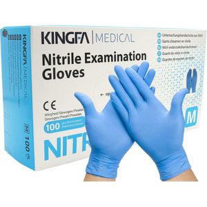 100 Medische nitril onderzoekshandschoenen | Kingfa KS-ST RT021