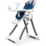Kinderstoel - eetstoel baby - inklapbaar - 48x68x94 cm - blauw