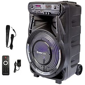 Manta SPK5033 Party (4 h, Oplaadbare batterij), Bluetooth luidspreker, Zwart