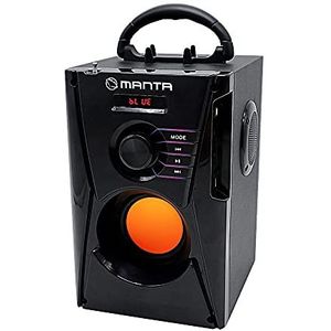 Manta - SPK810 BT - Bluetooth Luidspreker - Zwart - 15 Watt - 6 Uur Afspeeltijd