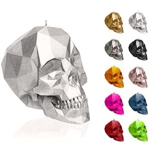 Candellana Skull Kaars - doodshoofdkaars - schedel decoratie - doodskop decoratie - Halloween decoratie - gothic decoratie - grunge decoratieve kaars - heavy metal deco - grunge kamer decor