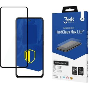 3MK HardGlass Max Lite voor Xiaomi Redmi Note 10s zwart frame (1 Stuk, Xiaomi Redmi Note 10S), Smartphone beschermfolie