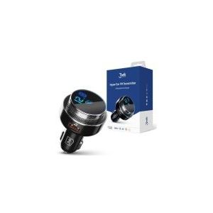 3mk Hyper Bluetooth 5.0 FM Transmitter Zwart met LED Verlichting