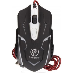 Rebeltec - COBRA - Gaming Muis - Zilver - Bedraad - Ergonomisch Ontwerp