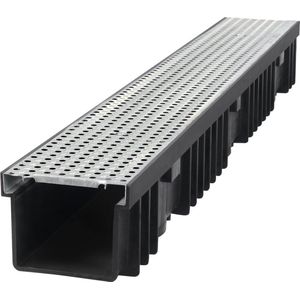 Afvoergoot - Geperforeerd - Gegalvaniseerd Staal - 1000 mm lang - 130 mm breed - 105 mm hoog