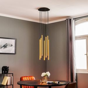 Nowodvorski Lighting Las hanglamp met 7-lamps, messing