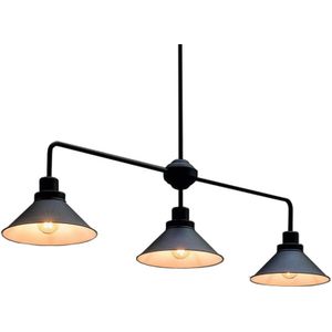 Nowodvorski Lighting Hanglamp Craft III in zwart, 3-lamps