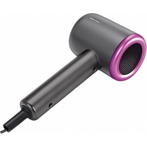 MPM - Compacte Haardroger / Föhn met Luchtstroom en Temparatuurregeling - 1000W - Grafiet / Roze