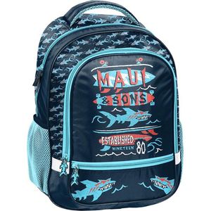 Maui Haai - Rugzak -  43 x 30 x 20 cm - Blauw