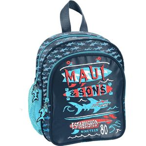 Maui Haai - Peuter Rugzak - 25 cm - Multi - 25x22x13 - Blauw
