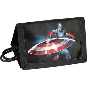 Marvel Avengers - Portemonnee, Shield - 12 x 8,5 cm - Polyester