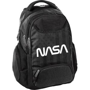 NASA Rugzak - Schooltas - 40x30x18 cm - Zwart - Laptopvak