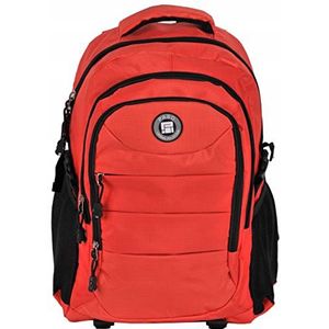 PASO Waterproof Sports Backpack for Men and Women - Comfortable School Backpack for Boys and Girls - Lightweight and Ergonomic Hiking Backpack - School Bag, orange