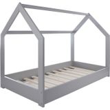 Houten bed - huisbed - modern kinderbed - 160x80cm - grijs