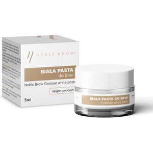 Noble - Contourpasta Aanbrengkwast - Wit - Hout