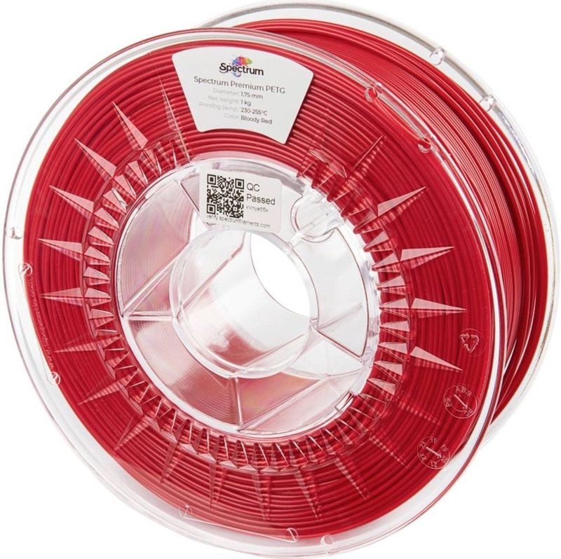 Spectrum Filaments - 80059 - PET-G Premium Filament - Bloedrood - 1.75 mm - 1000 g