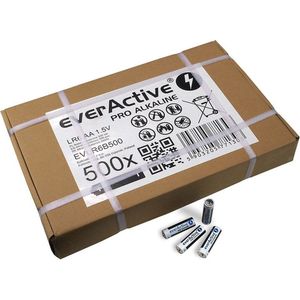 everActive 500 stuks AA AA alkaline AA Mignon LR6 R6 1,5 V hoge prestaties levensduur 10 jaar