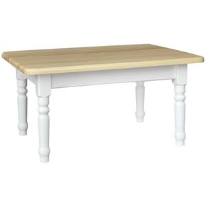 k koma Eettafel, koffietafel, restaurant, grenen tafel, massief wit, fabrikant landelijke stijl NIEUW - grenen gelakt (60 x 60 cm)