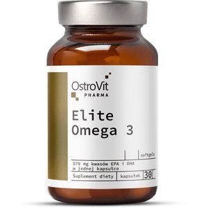 Omega 3 1000 mg + Vitamine E Pharma - 30 Softgels - OstroVit - Omega 3 Vitamin E Supplements
