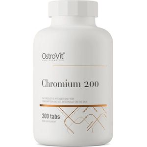 Mineralen - Chroom - Geen ongewenste toevoegingen - Hoge dosis - 200 Tabletten - Chroom Supplementen - Chromium uit chroompicolinaat - OstroVit