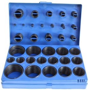 Satra professionele o ringen rubber 419 delig assortiment in 32 maten rubberen afdichting ringen olie en diesel bestendig