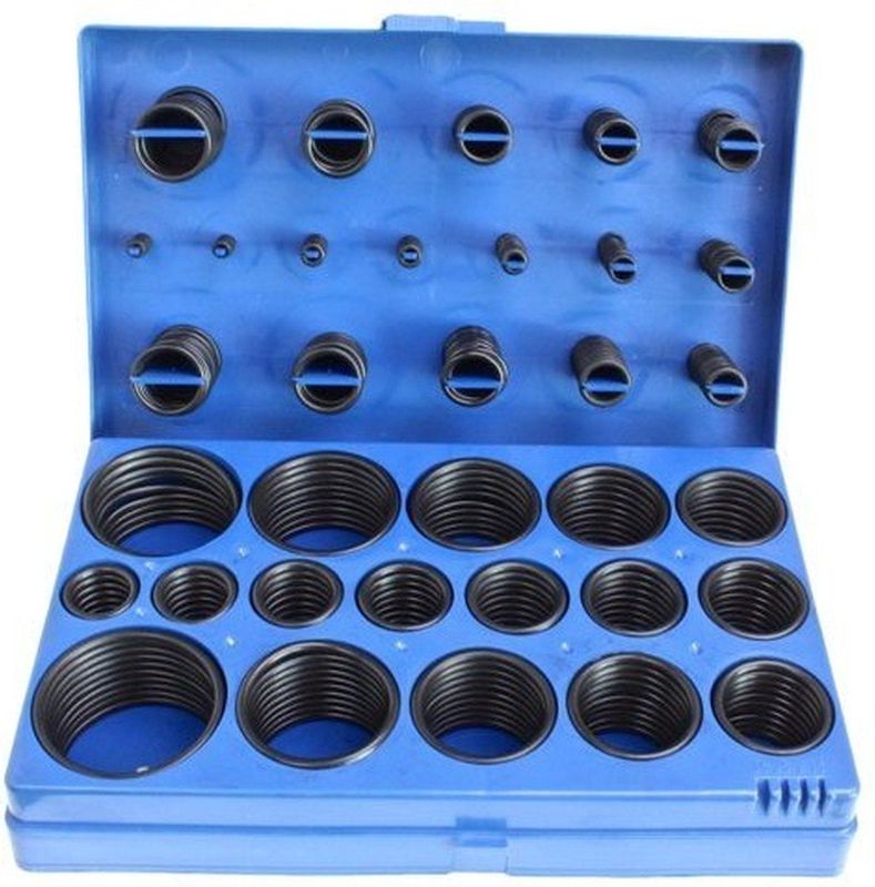 Satra professionele o ringen rubber 419 delig assortiment in 32 maten rubberen afdichting ringen olie en diesel bestendig
