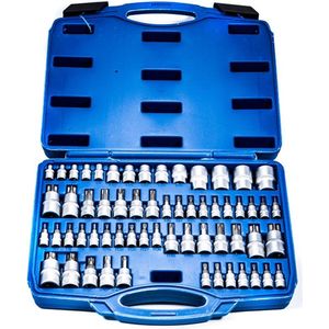 Torxdoppen set - 60 delig - Inwendig en uitwendig - Torx dop - SATRA