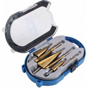 Stappenboor - kegelboor - freesboor set - 6 delig - Boren set - SATRA