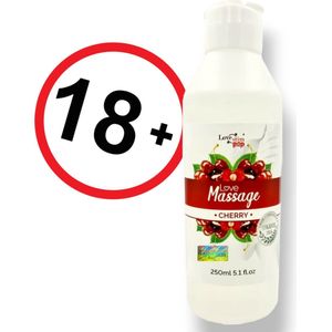 Love Stim - massage/glijmiddel - Cherry - Kers geur 250ml