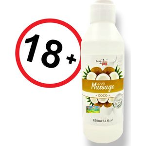 Love Stim - massage/glijmiddel - Coconuts - Coco geur 250ml