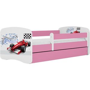 Kocot Kids - Bed babydreams roze Formule 1 zonder lade zonder matras 180/80 - Kinderbed - Roze
