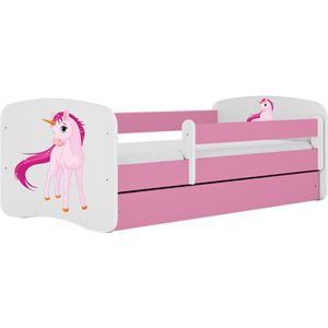 Kocot Kids - Bed babydreams roze eenhoorn zonder lade zonder matras 160/80 - Kinderbed - Roze