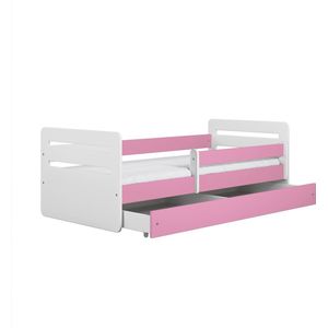 Kocot Kids - Bed Tomi roze met lade zonder matras 140/80 - Kinderbed - Roze