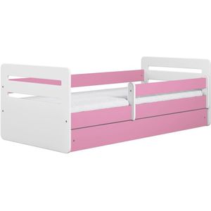 Kocot Kids - Bed Tomi roze zonder lade met matras 180/80 - Kinderbed - Roze