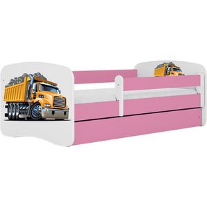 Kocot Kids - Bed babydreams roze vrachtwagen zonder lade zonder matras 140/70 - Kinderbed - Roze