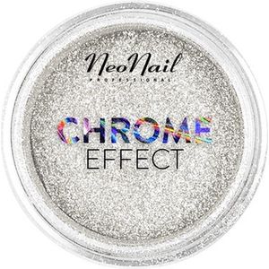 NEONAIL - Chrome Effect Kunstnagels - SILVER - Metallische Stofdeeltjes