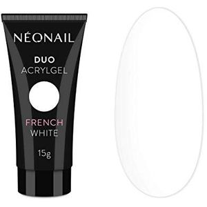 NeoNail Duo acrylgel, 15 g, nagelverlenging, kunstnagels, bouwgel (FRENCH White)