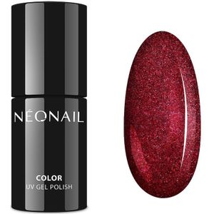 NÉONAIL Rode glitterlak UV nagellak Miss Diva UV LED 6520-7, 7,2 ml