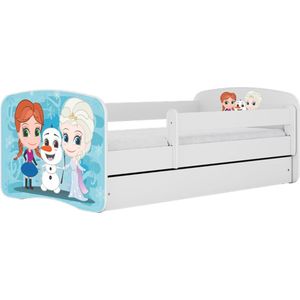 Kocot Kids - Bed babydreams wit Frozen zonder lade met matras 140/70 - Kinderbed