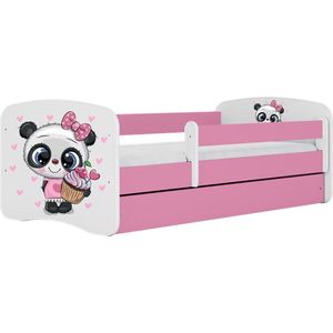 Kocot Kids - Bed babydreams roze panda zonder lade met matras 180/80 - Kinderbed - Roze