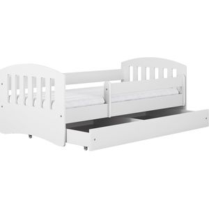 Kocot Kids - Bed classic 1 wit zonder lade met matras 160/80 - Kinderbed - Wit